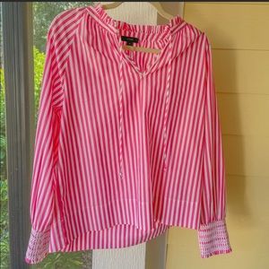 Coastal J Crew Striped Blouse